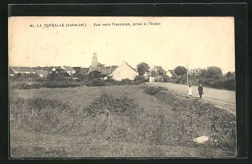 AK La Turballe, Vue vers Trescalan prise à l`Ouest