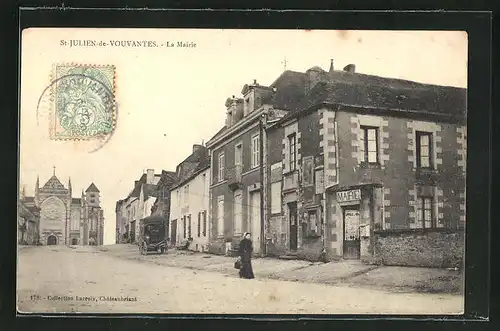 AK Saint-Julien-de-Vouvantes, la Mairie