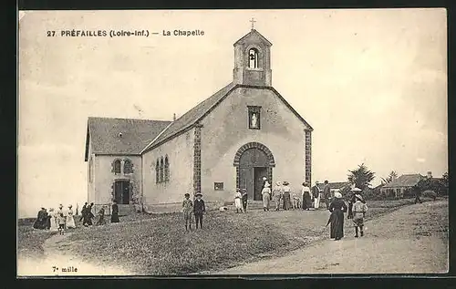 AK Préfailles, La Chapelle, Motiv der Kapelle