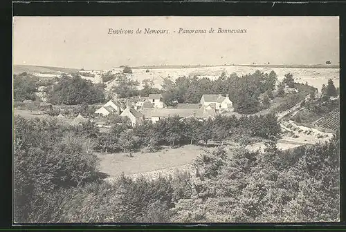 AK Bonnevaux, Panoramablick auf das Dorf