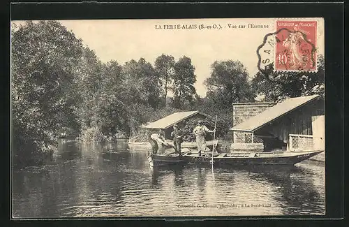 AK La Ferté-Alais, Vue sur l`Essonne