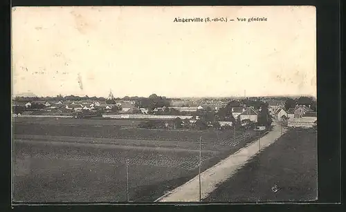 AK Angerville, Vue générale, Totalansicht des Ortes