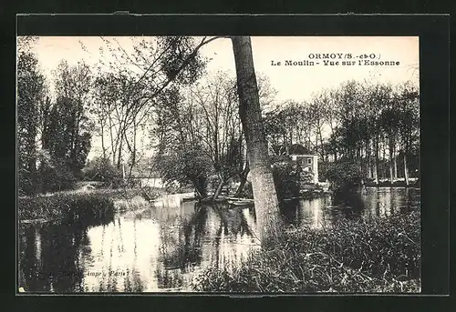 AK Ormoy, Le Moulin - Vue sur l`Essonne