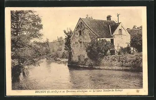 AK Brunoy, Le vieux Moulin de Rochopt, Wassermühle