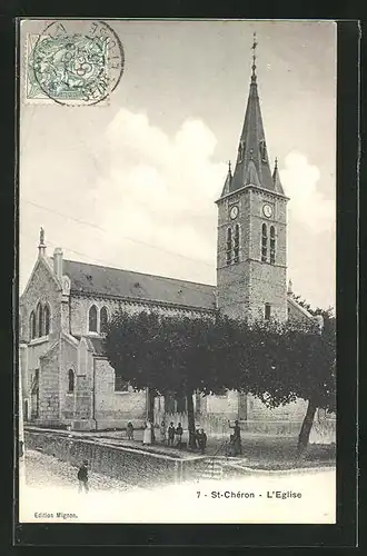 AK St-Chéron, L`Eglise, Ansicht der Kirche