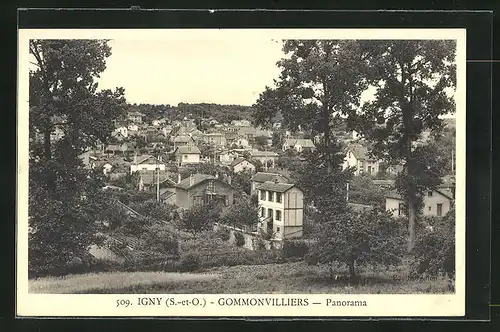 AK Igny-Gommonvilliers, Teilansicht der Ortschaft
