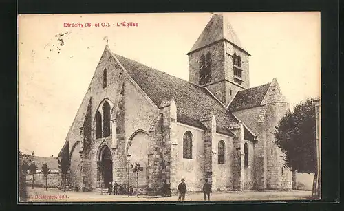 AK Etréchy, L`Eglise, Ansicht der Kirche