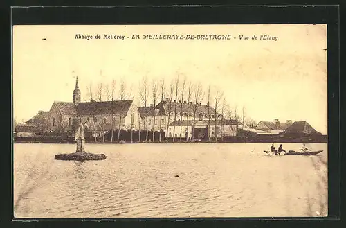 AK La Meilleraye-de-Bretagne, Abbaye de Melleray, Vue de l`Etang