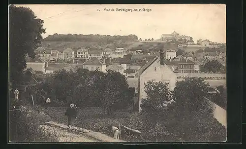 AK Brétigny-sur-Orge, Teilansicht der Ortschaft
