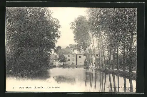 AK Boutigny, Les Moulins, An der Mühle