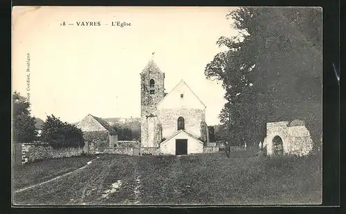 AK Vayres, L`Eglise, Ansicht der Kirche
