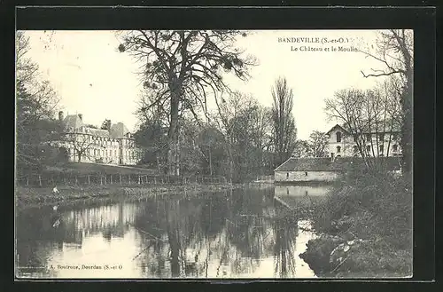 AK Bandeville, Le Chateau et le Moulin