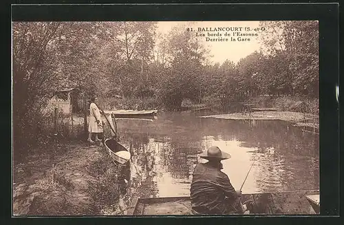 AK Ballancourt, Les bords de l`Esonne, derriere la Gare