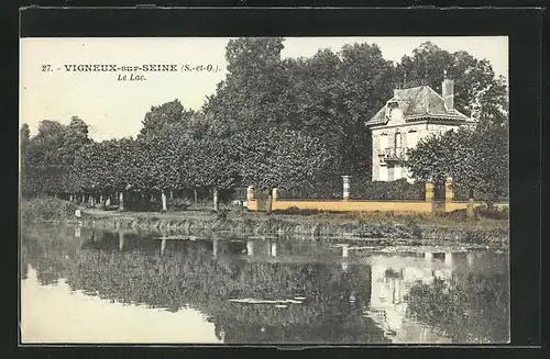 AK Vigneuy-sur-Seine, Le Lac