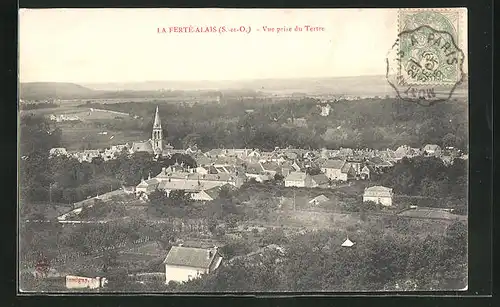 AK La Ferté-Alais, Vue prise du Terre