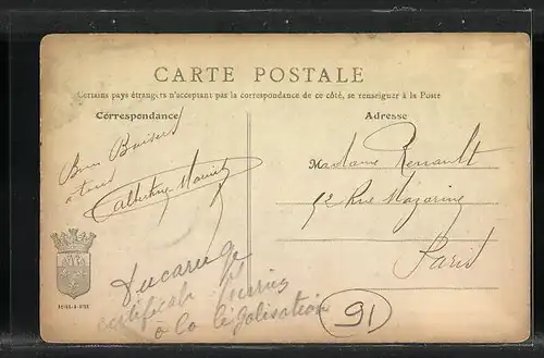 AK Saint-Michel-sur-Orge, L`Orge, Ruderpartie