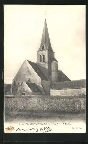 AK Saint-Escobille, l'Eglise