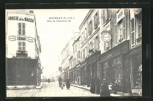 AK Dourdan, Rue de Chartres