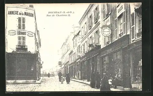 AK Dourdan, Rue de Chartres