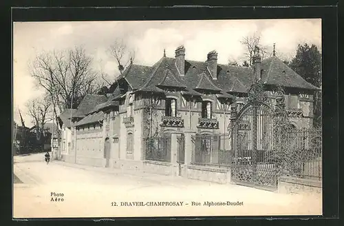 AK Draveil-Champrosay, Rue Alphonse-Daudet