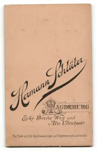 Fotografie Hermann Schlüter, Magdeburg, Portrait Knabe im Anzug mit Fliege