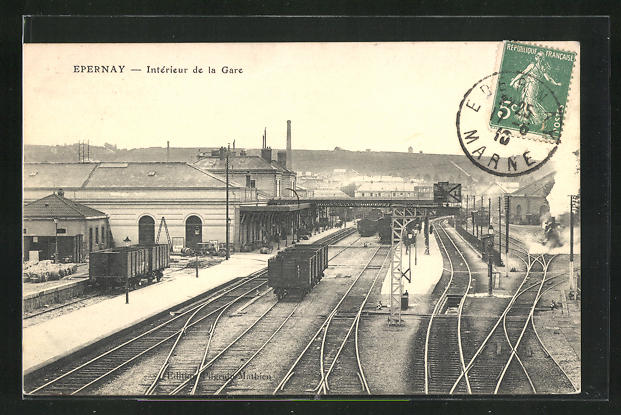 AK Epernay, Interieur de la Gare, Bahnhof Nr. 9718957