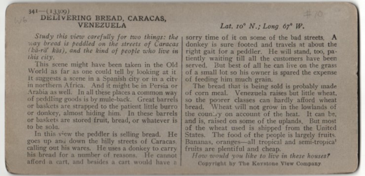 Stereo-Fotografie Keystone View Company, Ansicht Caracas, The City