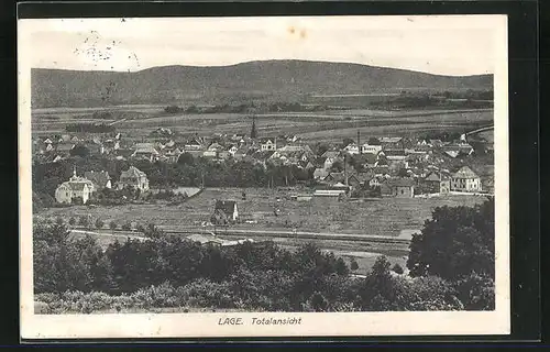 AK Lage / Lippe, Totalansicht aus der Vogelschau