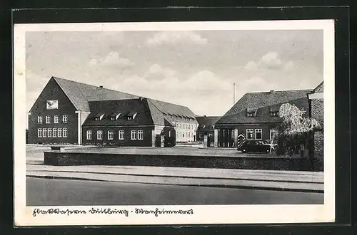 AK Duisburg-Wanheimerort, Blick auf die Flakkaserne