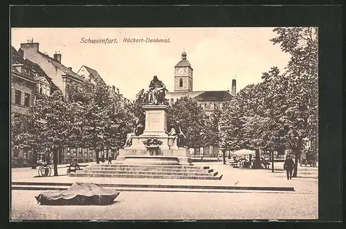 AK Schweinfurt, Rückert-Denkmal