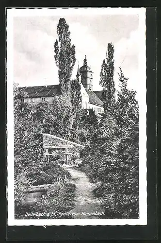 AK Dettelbach a. M., Partie vom Rinnenbach