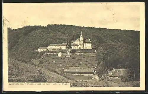 AK Lohr / Main, Blick auf Maria-Buchen