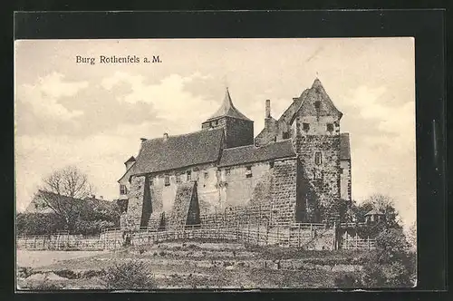 AK Rothenfels / Main, Gesamtansicht der Burg