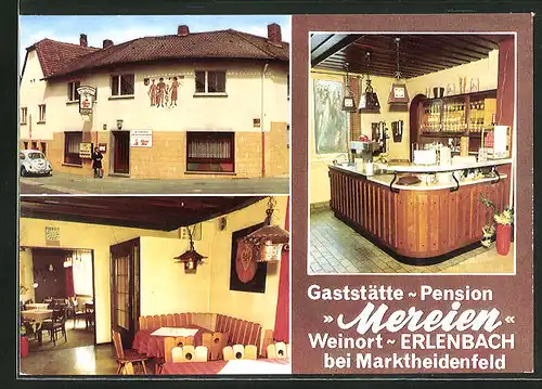 AK Erlenbach, Gasthaus und Pension Mereien