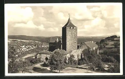 Foto-AK Rothenfels, Burg Rothenfels