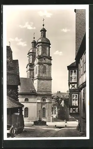 AK Miltenberg a. Main, Kirchenblick auf Schnatterloch