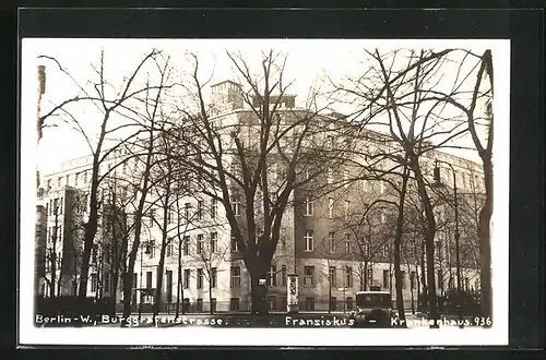 AK Berlin-Tiergarten, Franziskus-Krankenhaus in der Burggrafenstrasse