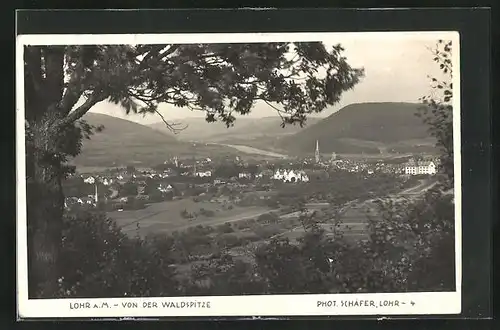 AK Lohr a. M., Blick von der Waldspitze