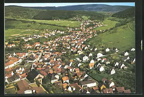 AK Frammersbach / Spessart, Fliegeraufnahme der Stadt