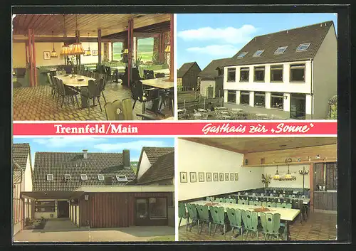 AK Trennfeld / Main, Ansichten des Gasthauses Zur Sonne