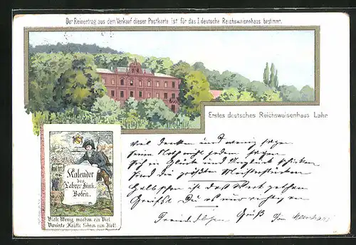 Lithographie Lahr, Erstes deutsches Reichswaisenhaus