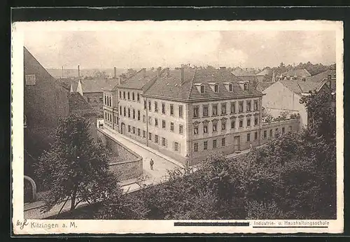 AK Kitzingen / Main, Blick auf Industrie- und Haushaltungsschule