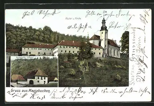 AK Mariabuchen, Buchenmühle Luftkurort, Kloster u. Kirche