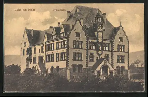 AK Lohr / Main, Gesamtansicht des Gymnasiums