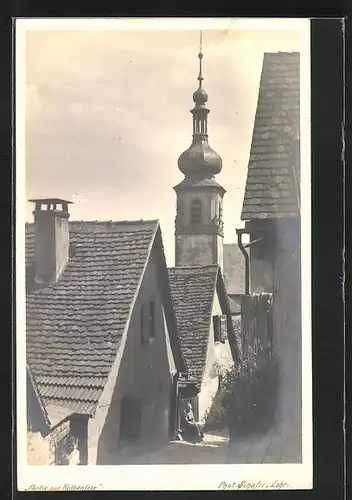 AK Rothenfels, Altstadtstrasse an der Mariä-Himmelfahrt-Kirche