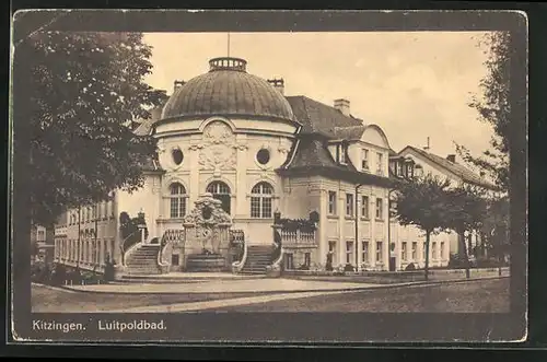 AK Kitzingen, Ansicht vom Luitpoldbad