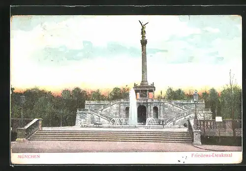 AK München, Friedens-Denkmal