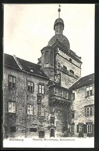 AK Würzburg, Festung Marienberg, Sonnenturm