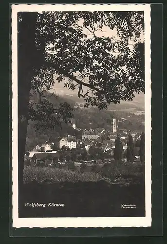 AK Kärnten, Blick vom Wolfsberg zum Ort