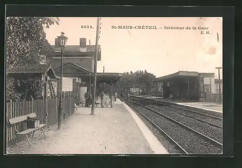 AK St-Maur-Créteil, Intérieur de la Gare, Bahnhof